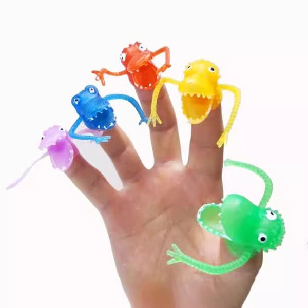 20-pack dinosauriefingerleksaker, nyhet fingerleksaker mini finger T