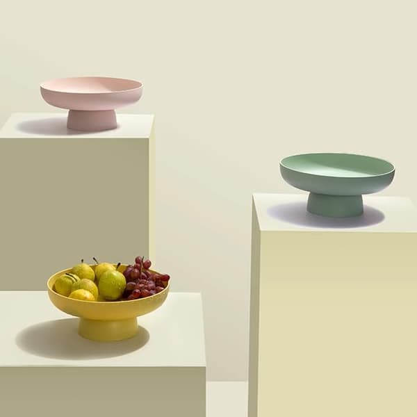 Fruit Basket Fruit Bowl for Kitchen Counter Storage Basket Organizer Kitchen Counter Yellow Yellow