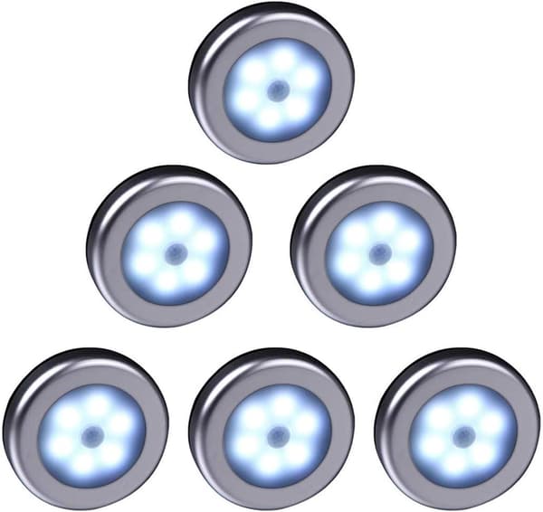 Wireless Motion Sensor LED Lights for Wardrobe, Stairs, Hallway, Ki