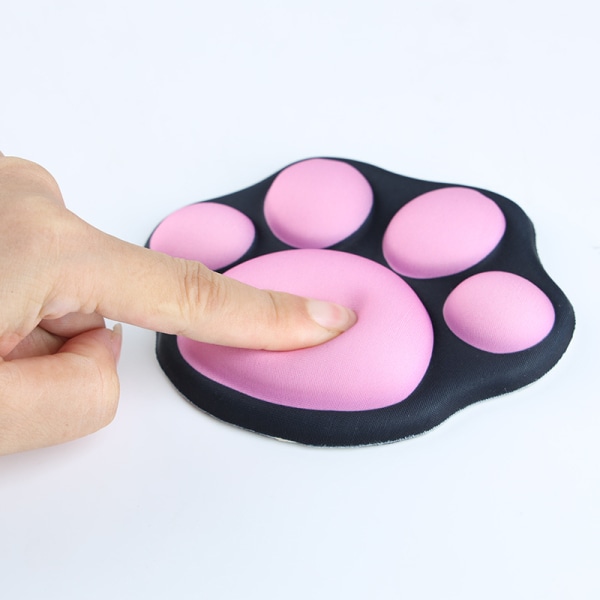 Gel Pad Cat Claw Shape -näppäimistö täydentää pohjamattoa hiiren animelle ja hiirimattokaappi Pad Gamer Gel -ergonominen hiirimatto vaaleanpunainen matto