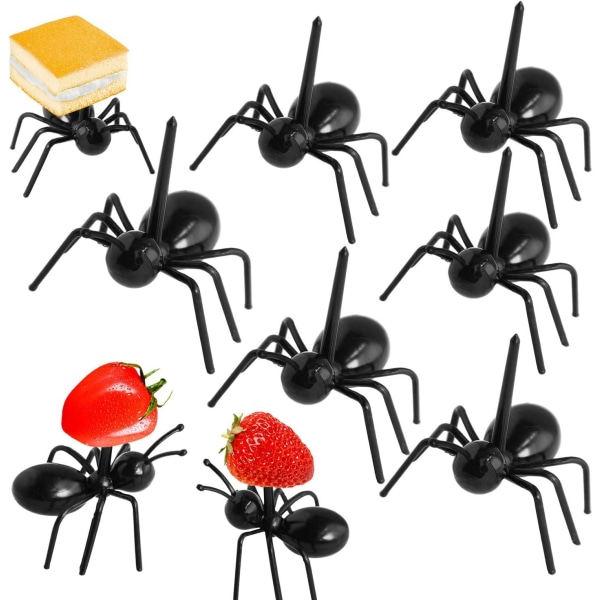 Reusable Ant Dessert Forks (24 Pack) - Ant Animal Appetizer Forks Ant Toothpicks for Snack Cake