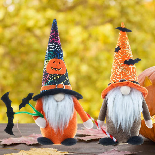 Halloween Gnome Käsintehty Bat Tomte Nisse Ruotsalainen tonttukääpiö koti maalaistalo Keittiö sisustus Hylly Porrastettu tarjotin Ornamentti Tyyppi A