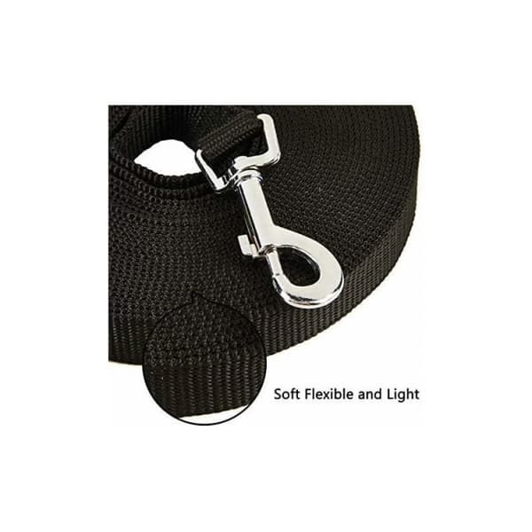 Dog Leash (10m Black), Dog Training Leash with Handle