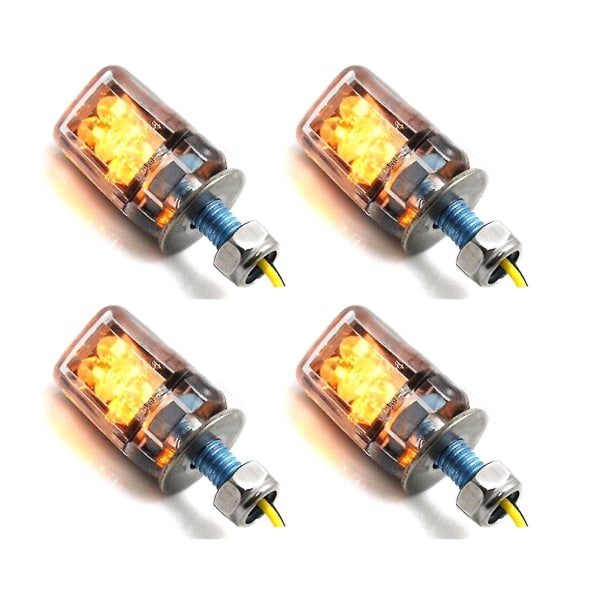 4pcs 12v Universal Car Motorcycle Led Mini Turn Signal Indicator Light LampA