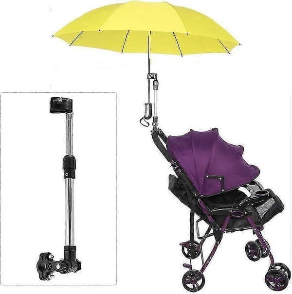 Paraplystativ i rustfritt stål Paraply Sykkel Barnevogn Uttrekkbart Paraplystativ