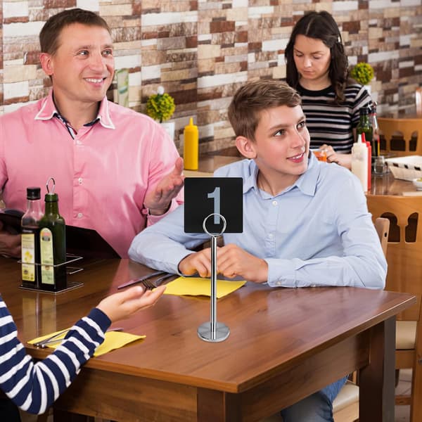25 stk. restaurantbordsnummer teltbordsnummer kraftige kort