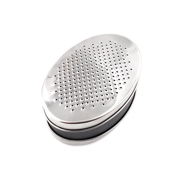 Cheese Grater with Container, Kitchen Vegetable Chopper (Black)