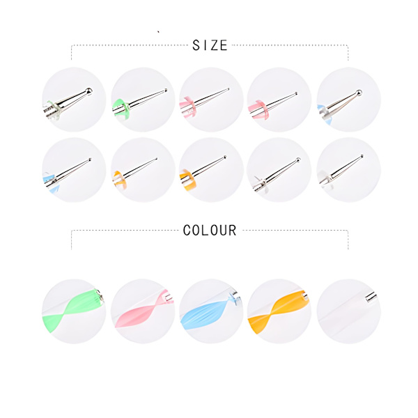 20-delars professionell nagelkonstborstar set, prickverktyg, dammborste, nagelritpenna för perfekt manikyr och detaljerade designer