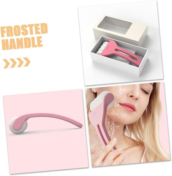 Ice Roller for Face and Body Sandstone Handle Cold Compress Beauty Tool