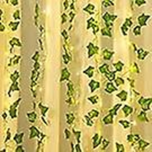 Kunstige efeulys med grønne blade til havedekoration