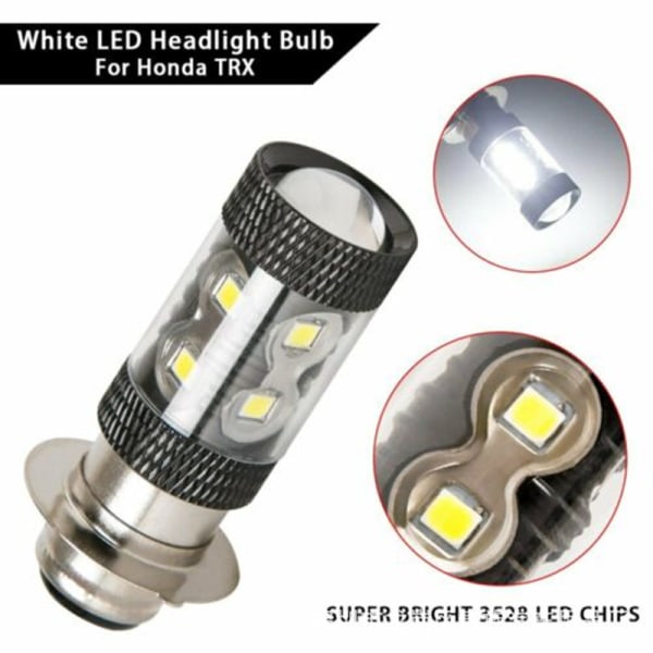 Super Ljus P15D H6M LED Motorcykelstrålkastare Låg/Hög Stråle 360° Vit Glöd 6500K 12V Plug and Play-2PCS H504