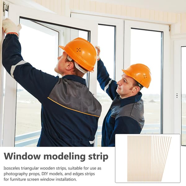 10 pcs Window Decorative Strips Wood Strips Window Screen Trim Decorations - Perfect