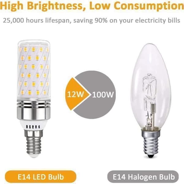 E14 LED-lampa - NETBOAT - 16W - Neutralvit 4000K - 1450LM - Set om 6