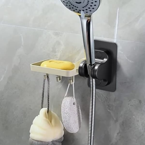 Dusjhodeholder uten boring, selvklebende, 2 stk