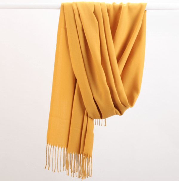 Neutral Ginger Women's Scarf, Light and Soft Retro Winter