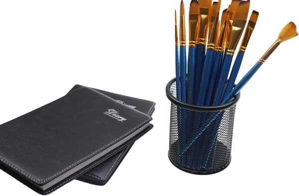 Mesh Pennholder, Metall Pennholder for Skrivebordskontor