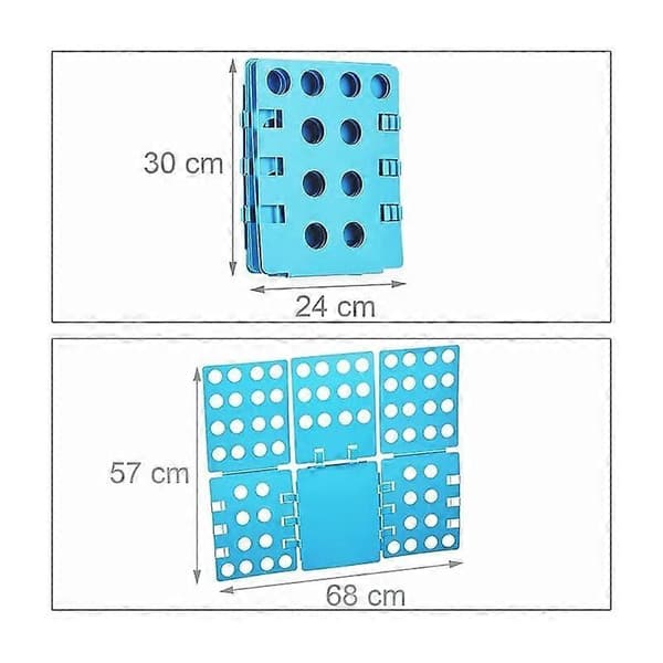 Folding Board Clothes 3rd Generation 68 x 57 Folding Machine Shirts Folding T-shirts Flip Flop, Blue, GU.B/bon