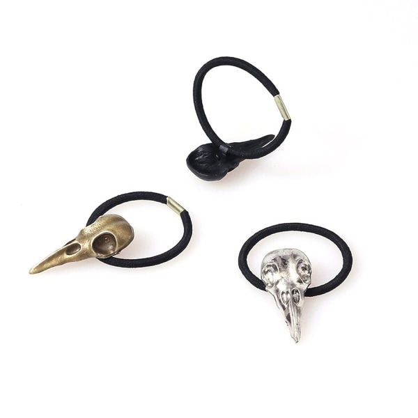 5 st Elastiska Hårband Legering Skelett Hästsvanshållare Elastiska Gummiband Halloween Hårband Rep Hästsvanshållare f