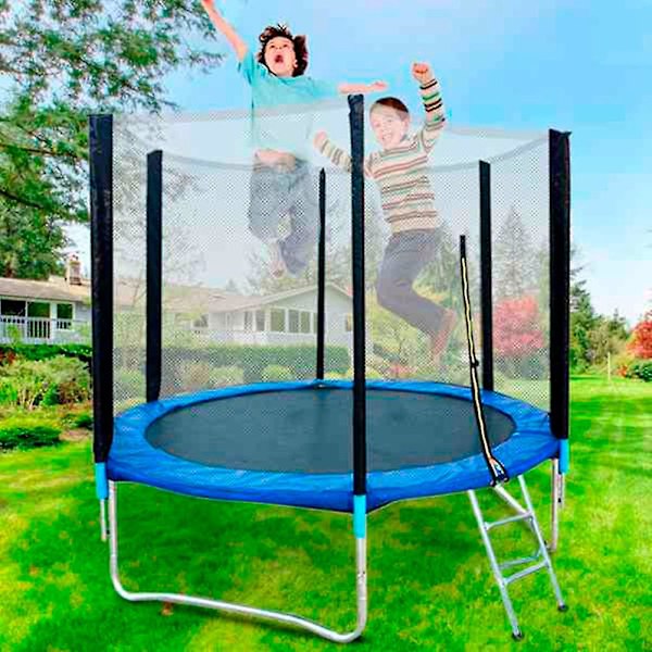 Trampolinskyddsmatta Trampolinsäkerhetsdyna Rund Fjäderskydd Trampolintillbehör
