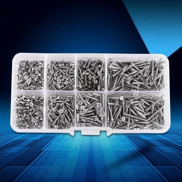 Self-tapping screws, 800 pcs M2 Phillips countersunk screws, woodworking accessories
