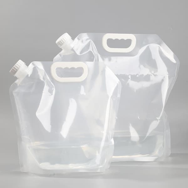 2-pack - 5L Water Bag with / Watering Can - Transparent Water Container