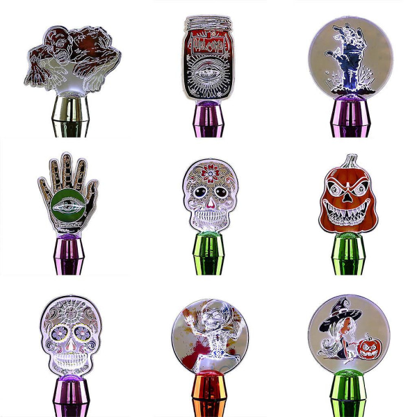 Halloween LED nattlys bordpynt skrekk ornament lys ferie bar fest dekorasjon heks