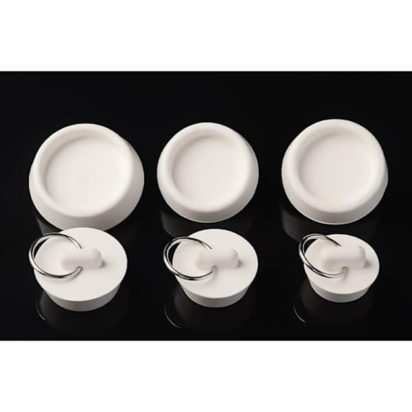 gummi afløbspropper med hængering, køkkenafløbspropper, afløbspropper til køkken, badeværelse, badekar, vask, håndvask (4 stk)