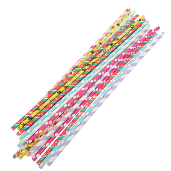 50 stk. Candy Sticks Candy Candy Paper Holder Sticks Candy Supplies Tilfældig farve35x0.5CM Random Color 35x0.5CM