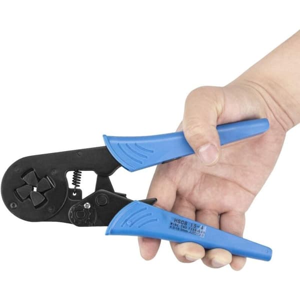 Self-adjusting crimping tool. Crimping tool for end sleeves. HAS6-16mm²-AWG10-5 ratchet crimping tool for end sleeves
