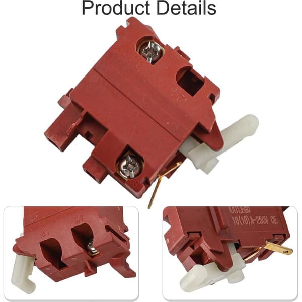 Replacement Switch for Angle Grinder for PWS 6115 7115 7125 5115 550 Models Corresponding to the Specified Part Numbers