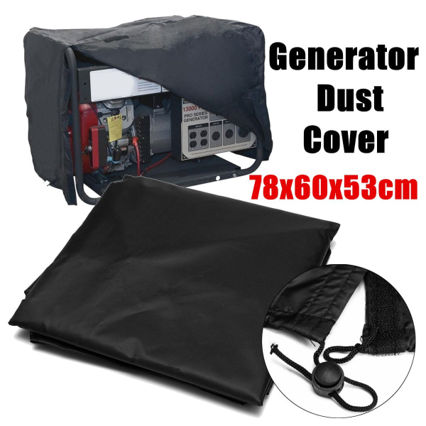 Waterproof Protective Cover for Furniture and Generator 78*60*53cm, 210D Polyester Oxford Protective Tarpaulin for Generators and