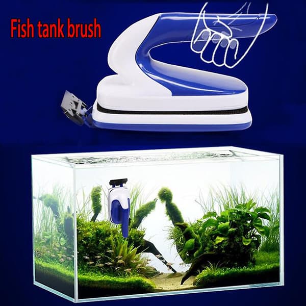 Magnetic Brush Aquarium Fish Tank Glass Algae Scraper Cleaner Scrubber Scraper