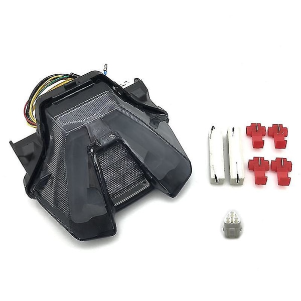 Motorsykkel LED Baklys Brems Bakre Blinklys Indikatorlampe Baklys Kompatibel Med MT-07 2021+ Røkt