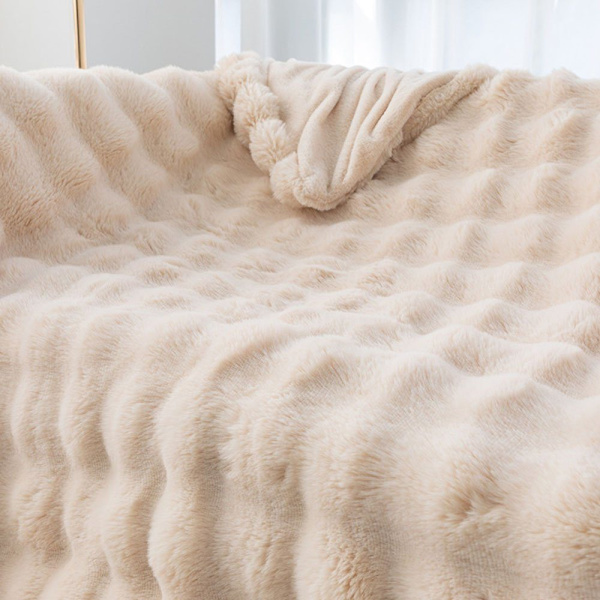 Teppe til stuen, sofateppe, fluffy pledd, mikrofiber sengeteppe, 70x100cm