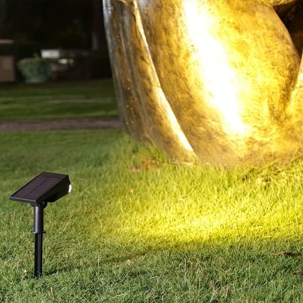 2-pack Outdoor Solar Lights, IP65 Waterproof, Adjustable Angle 150°, Warm White Wall Lamp