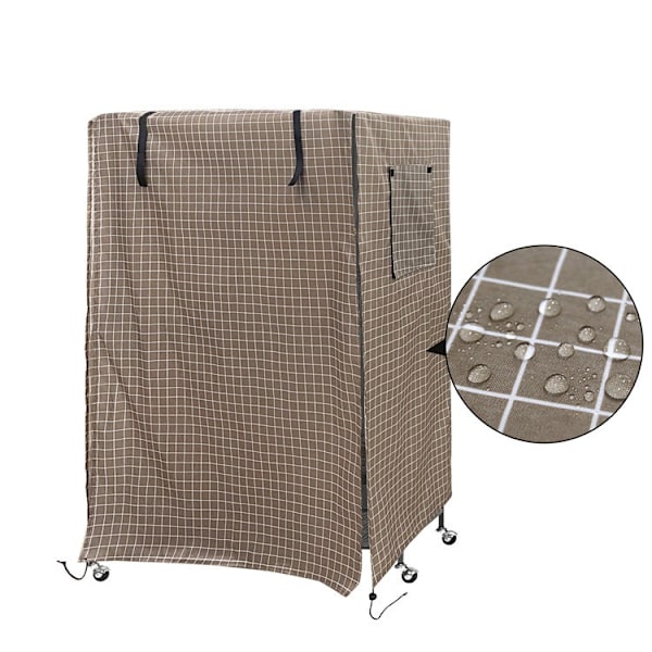 Fågelbursöverdrag, Fågelbursöverdrag för natten, Vattentäta Fågelbursöverdrag för Djur (210D, Khaki) - 130*96*59cm