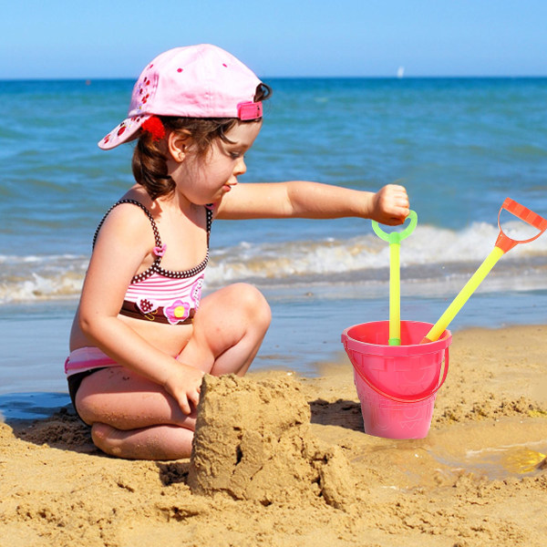 Lasten lelu lasten rantaleikkisetti hiekka- kaivaustyökalu lasten rantalaukku lasten rantalelu Random Color17,8 Random Color 17.8X18.5CM