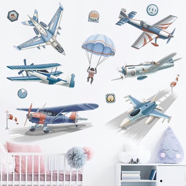 Airplane Wall Stickers for Bedroom