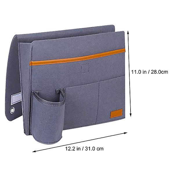 Filtsoffa Armstöds Caddy Organizer Praktisk Soffa Sängbord Armstol Hållare Grå 31X28cm Gray 31X28cm