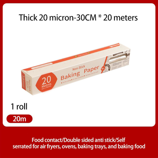 Tyk Aluminiumfolie Tinfolie Ruller, Bagepapir, Koge-kvalitet Non-stick Fryer SpecialSilver