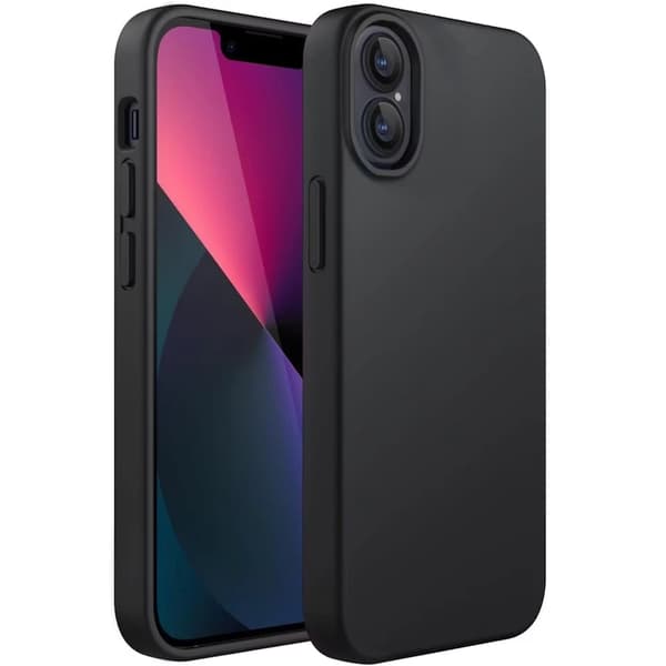 iPhone 17 -kuori – mattamusta lisäkamerasuojalla