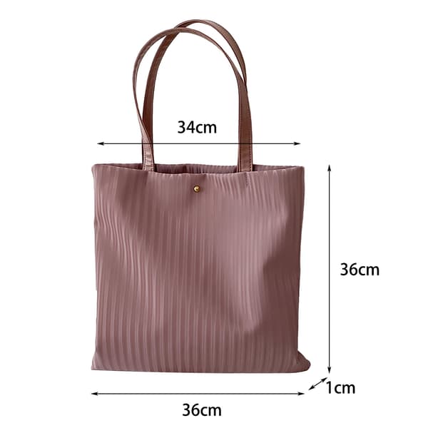 Women's New Solid Color Simple Large Capacity PU Leather Shoulder Bag