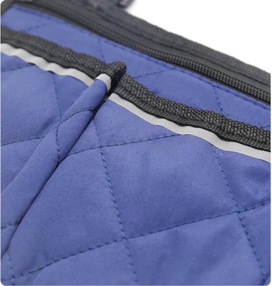 Wheelchair Side Bag, Reflective, with Hanging Hooks, 32.5*18cm, Dark Blue