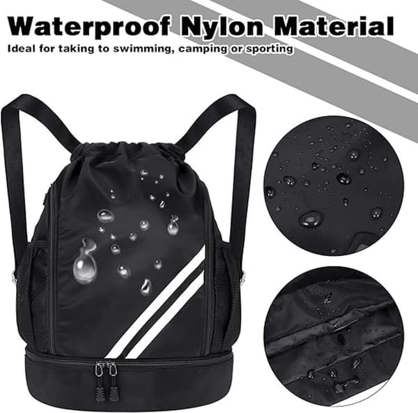 1 Piece Sports Bag - Waterproof Backpack - Drawstring Backpack - Fitness Backpack Unisex