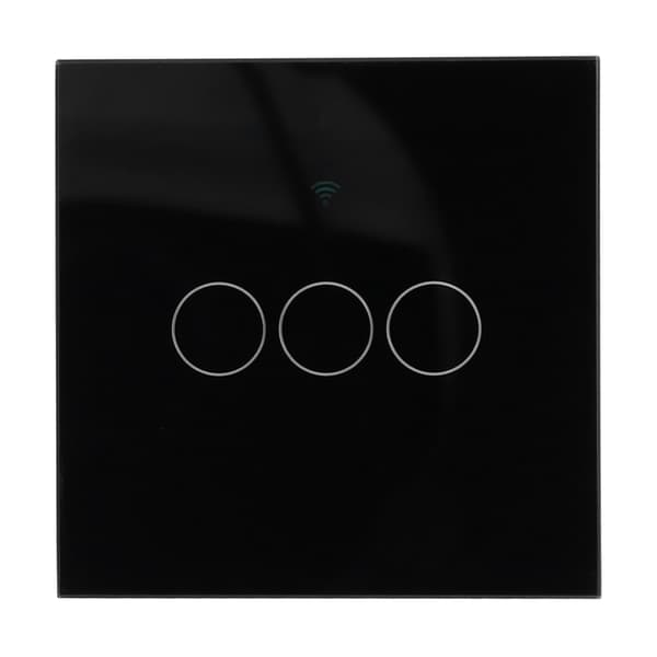 Til Tuya Zigbee Lysafbryder 3-gangs EU Fjernbetjening Touch
