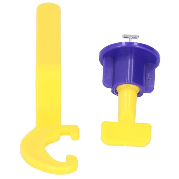 50-pack Tile Leveling System Kit Floor Spacer Tool Set with Wrench Home Blue Yellow