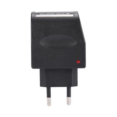 90-240V AC til 12V DC 500mA Strømadapter — EU-stik Cigarettænderomformer, Sort