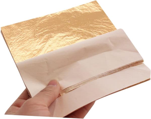 Imitation Guldfoliepapir Foliepapir til Maling 100 stk Lette Håndværksmaterialer