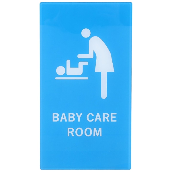 Skötplatsskylt Baby Mamma och spädbarnsrum Vägledande baby 22X12CM