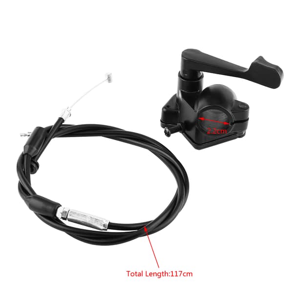 Thumb Throttle Cable for ATV Dirt Bike Motorcycle, Throttle Cable, Universal Fit